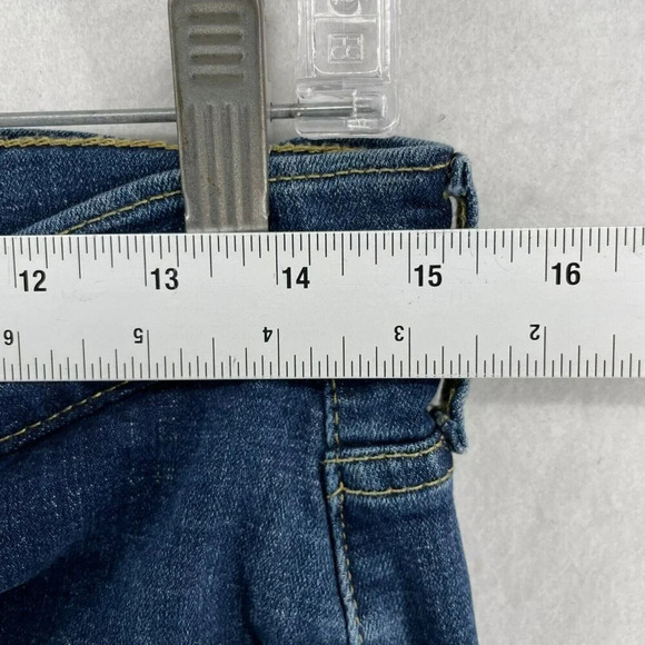 Levi's Jeans Women's Sz 28 Blue Classic Straight Leg Mid-Rise Stretch Denim - Picture 3 of 9